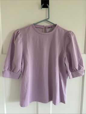 Amazon Lilac Puff Sleeve Blouse